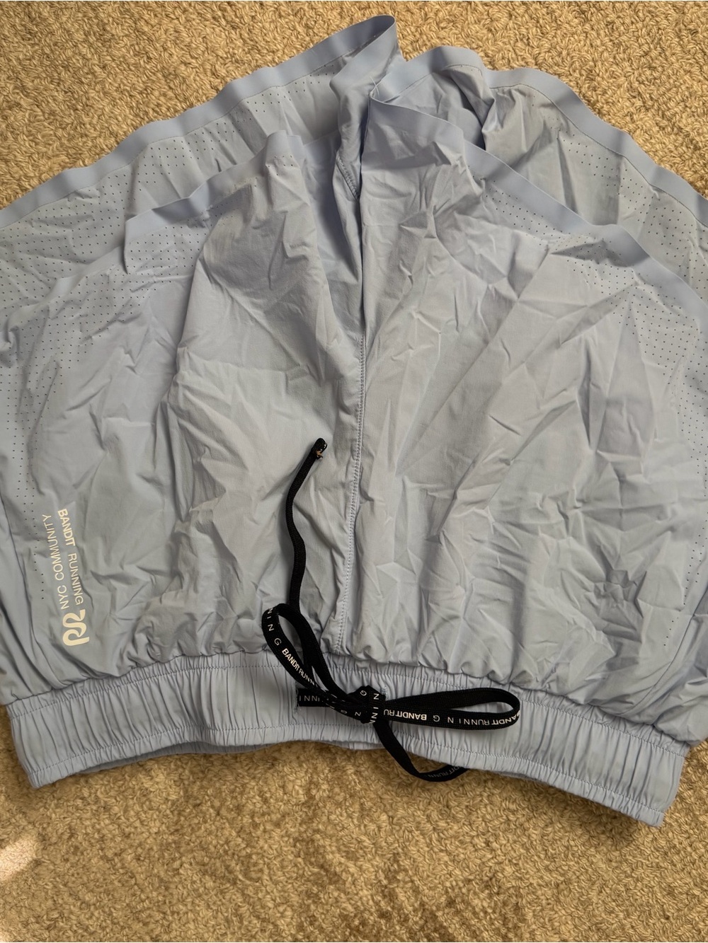 Bandit Running Light Blue Shorts with Drawstring
